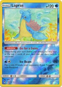 Lapras - 56/214 - Rare Reverse Holo - Ingles