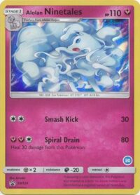 Alolan Ninetales - SM128 - Alolan Ninetales Trainer Kit Holo - Ingles