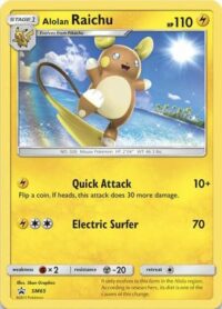 Alolan Raichu - SM65 - Holo Promo - Ingles