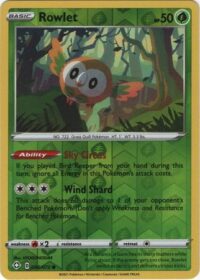 Rowlet - 6/72 - Common Reverse Holo - Ingles - Near Mint
