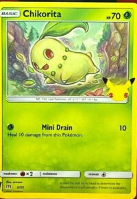 Chikorita - 2/25 - 25th Anniversary Non-Holo Promo