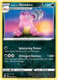Galarian Slowbro - 92/163 - Rare - Ingles - Near Mint