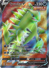Tyranitar V - 154/163 - Full Art Ultra Rare - Ingles - Near Mint