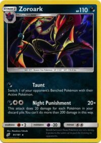 Zoroark - 91/181 - Holo Rare - Ingles