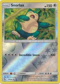 Snorlax - 50/68 - Rare Reverse Holo - Ingles