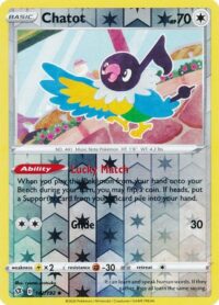 Chatot - 142/192 - Uncommon Reverse Holo - Español