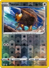 Tauros - 134/189 - Common Reverse Holo - Ingles