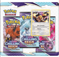 3 Pack blister Chilling Reign Eevee - Inglés