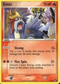 Entei - 1/17 - Rare - Inglés
