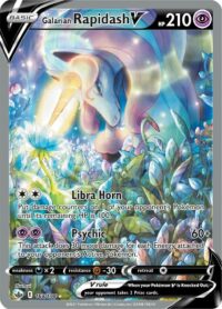 Galarian Rapidash V - 168/198 - Full Art Ultra Rare - Inglés - Near Mint