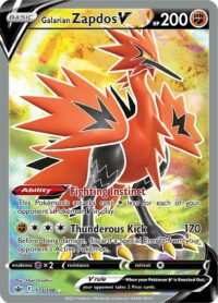 Galarian Zapdos V - 173/198 - Full Art Ultra Rare - Inglés - Near Mint