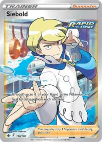 Siebold - 198/198 - Full Art Ultra Rare - Inglés - Near Mint