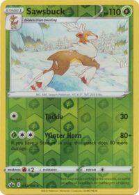 Sawsbuck - 12/198 - Rare Reverse Holo - Inglés - Near Mint