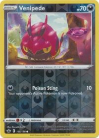 Venipede - 105/198 - Common Reverse Holo - Inglés - Near Mint