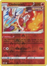 Cinderace - 28/198 - Holo Rare Reverse Holo - Inglés - Near Mint