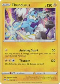Thundurus - 52/198 - Holo Rare - Inglés - Near Mint