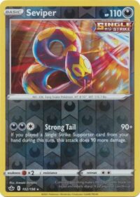 Seviper - 102/198 - Rare Reverse Holo - Inglés - Near Mint