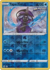 Tapu Fini - 40/198 - Holo Rare Reverse Holo - Inglés - Near Mint