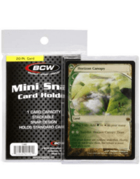 BCW MINI SNAP CARD HOLDER 20 pt. - Imagen 2