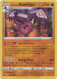 Galarian Runerigus - 83/198 - Holo Rare - Inglés - Near Mint
