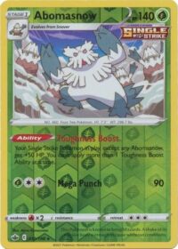 Abomasnow - 10/198 - Rare Reverse Holo - Inglés - Near Mint