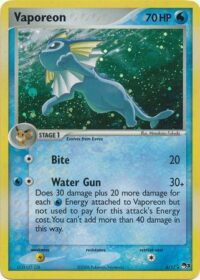 Vaporeon - 6/17 - Holo Rare - Inglés - Estado LP