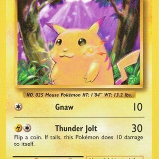 Pikachu - 35/108 - Common (Cracked Ice Holo) - Inglés (Lightly Played)