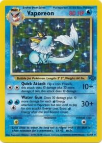 Vaporeon - 12/64 - Holo Unlimited - Español - Estado LP