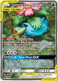 Venusaur & Snivy GX - SM229 - Alternate Art Promo - Inglés