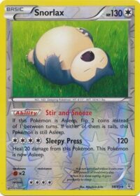 Snorlax - 58/83 - Rare Reverse Holo - Inglés