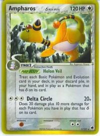 Ampharos (Delta Species) - 1/101 - Holo Rare - Inglés
