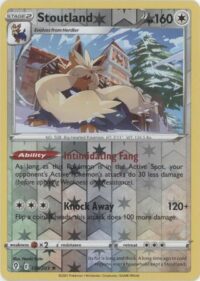 Stoutland - 135/203 - Rare Reverse Holo - Inglés - Near Mint