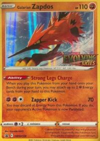 Galarian Zapdos SWSH124 - Pre release promo - Inglés - Near Mint