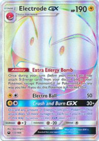 Electrode GX - 172/168 - Hyper Rare - Inglés