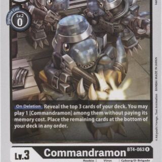 Commandramon - BT4-063 - Rare