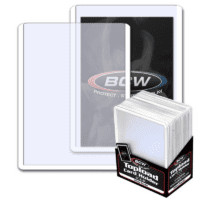 25x BCW 3X4 TOPLOAD CARD HOLDER - BORDE BLANCO (Sellado)