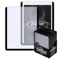 25x BCW 3X4 TOPLOAD CARD HOLDER - BORDE NEGRO (Sellado)