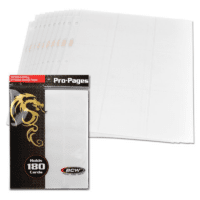 BCW GAMING SIDE LOADING 18-POCKET PRO PAGES - BLANCO