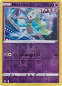 Meloetta - 124/264 - Rare Reverse Holo - Inglés