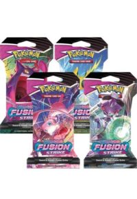 3x Sleeved Booster pack Fusion Strike - Inglés