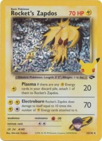 Rocket's Zapdos - 15/132 - Holo Rare (Classic Collection) - Español