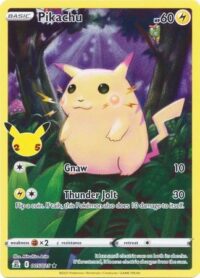 Pikachu - 5/25 - Full Art Holo Rare - Inglés