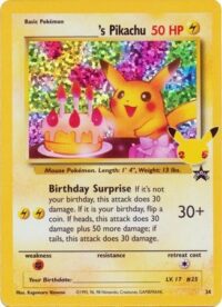 Birthday Pikachu - 24 - Holo Promo (Classic Collection) - Inglés