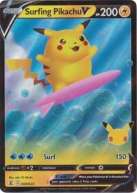 Surfing Pikachu V - 8/25 - Ultra Rare - Inglés