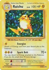 Raichu - 36/108 - Holo Rare - Inglés