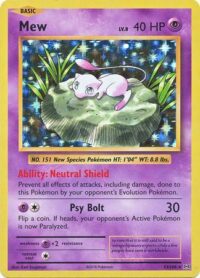Mew - 53/108 - Holo Rare - Inglés
