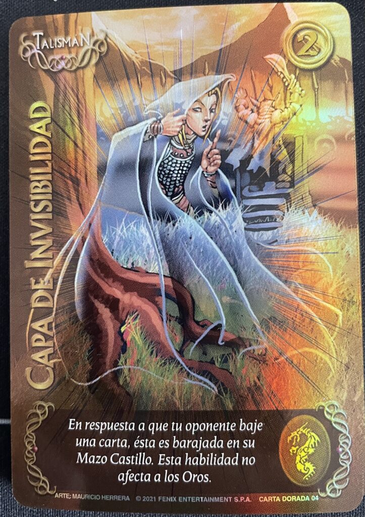 Capa De Invisibilidad - Carta Dorada 04