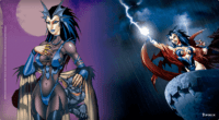Playmat Espada Sagrada - Morgana y Atraer la Tormenta