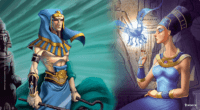 Playmat Dominios de Ra - Nefertiti y Ramsés II
