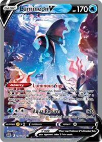 Lumineon V - 156/172 - Alternate Art Ultra Rare - Inglés